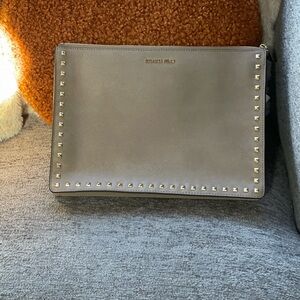 Michael Kors Silver Textured Pouch
